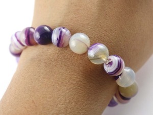 Purple Agate Resin Beaded Stretch <b>Bracelet</b> Handmade <b>Boho</b> Fashion Gift For Women Accessories Resin Crafts - Product Image 1
