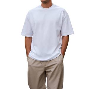 Manufacturer Wholesale <b>Extra</b> <b>Large</b> Men's Cotton T Shirt Customizable Sports Wear Blank Solid Casual Tee - Product Image 6