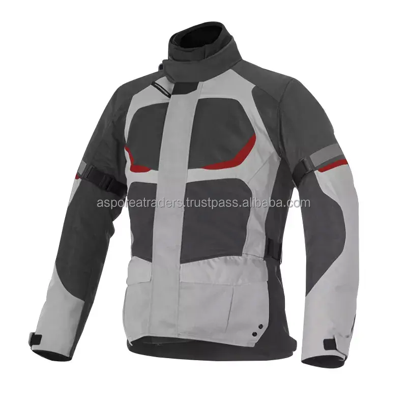 Jaqueta de moto de corrida Cordura com logotipo personalizado e etiqueta, jaqueta de corrida impermeável e casaco longo para homens, jaqueta de equitação para motocicleta