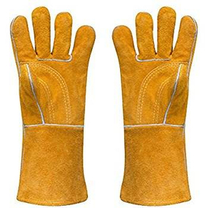 Guantes de Soldadura de Seguridad Resistentes al Fuego de Mantic Enterprises, Precio al por Mayor, Transpirables, Ecológicos, de Cuero para las Cuatro Estaciones - Product Image 1
