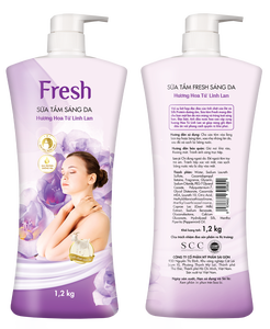 Gel de Ducha Blanqueador al por Mayor, Gel de Ducha Hidratante FRESH - Violeta Africana (1.2kg) Gel en Stock/OEM - Product Image 1