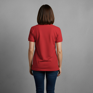 Chemises polo pour femmes 100% coton, personnalisables avec logo brodé, respirantes, manches courtes, couleur unie, confortables. - Product Image 2