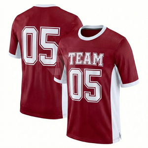 Camiseta de Fútbol Americano Transpirable con Estampado por Sublimación Premium, Tejido de Malla, Unisex, Corte Adulto, Manga Corta, Elegante - Product Image 1