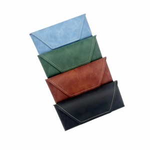 New Genuine Leather Glasses Cover Luxury Eyewear <b>Case</b> Full Grain Leather <b>Sunglasses</b> Pouch Bulk Wholesale Manufacturer LGC-0081 - Product Image 4
