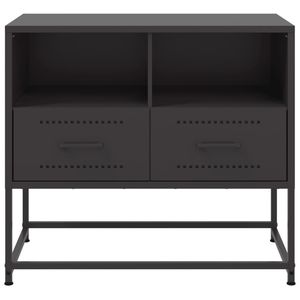 Meuble TV en acier noir pour salon, 26,8 x 15,4 x 23,8 pouces - Product Image 6