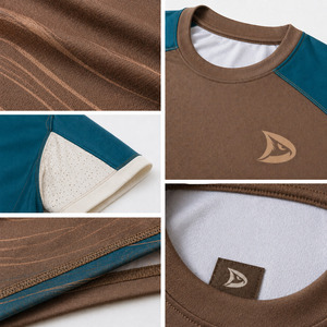 เสื้อแพเดิลทีมคุณภาพสูง MOQ ต่ำ รับผลิตตามแบบ (OEM) แห้งเร็ว ผลิตจากโพลีเอสเตอร์รีไซเคิล พร้อมแผงด้านข้างแบบเจาะรูขนาดเล็ก - Product Image 5
