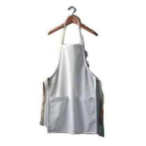 Tablier sans manches 100 % coton biologique avec logo personnalisé imprimé, style classique blanc, écologique, réglable, pour la vente en gros - Product Image 4