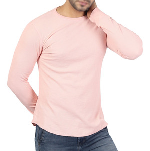 T-shirt unisexe à col rond, couleur unie, coupe ajustée, côtelé, 250 GSM, coton, streetwear, fabrication OEM ODM, fournisseur USA, logo personnalisé - Product Image 6