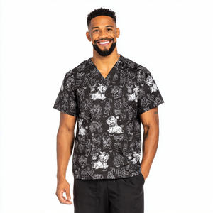 Vêtements de toilettage pour chiens, chemises, hauts, vêtements de mode pour toilettage d'animaux, chemises pour hommes, uniforme de toilettage pour chiens par sublimation - Product Image 2