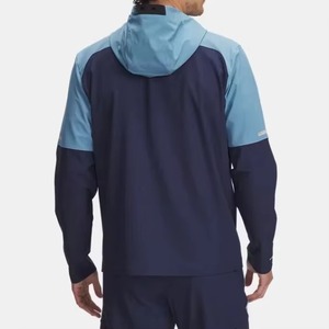 Veste de ski imperméable à capuche pour homme, color-block, Gore-Tex, fermeture éclair, bleu marine, polyester, vêtements d'extérieur - Product Image 6