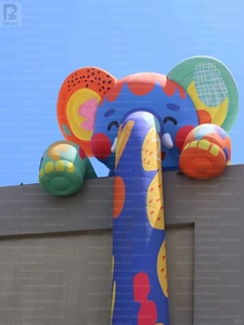 Elefante Inflable Gigante LED Brillante y Colorido, Modelo Personalizable con Logotipo, Accesorio Inflable para Eventos, Decoración de Centros Comerciales, Cabina de Fotos - Product Image 2