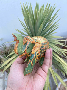 Hand Carved Jade <b>Elephant</b> Statue One of a Kind Lucky Gemstone <b>Decor</b> OEM ODM Wholesale Feng Shui REIKI - Product Image 3