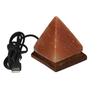 100% Pure Pink Himalayan Rock Salt Lamp Premium Export Quality Wooden Base High Quality USB Mini Lamp Eco-Friendly Feng Shui - Product Image 2