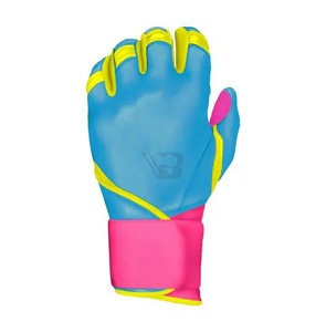 Top Trending Leather <b>Baseball</b> Batting <b>Gloves</b> Customizable Unisex Professional Team Players High Quality Quick-Dry Durable Black - Product Image 3