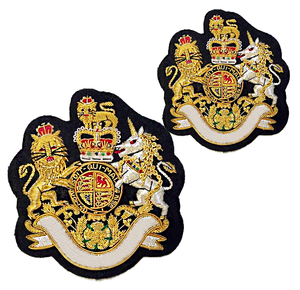 Handmade Golden Customized Embroidery Badges-Eco-Friendly Nickel-Free Luxury Custom Design - Product Image 2