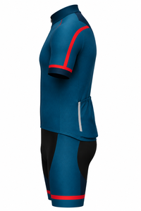 Conjunto de Jersey de Ciclismo Personalizado con Cierre, Camiseta de Manga Corta y Pantalones Cortos, Uniforme Deportivo Transpirable, Kit de Equipo Unisex para Todas las Temporadas - Product Image 2