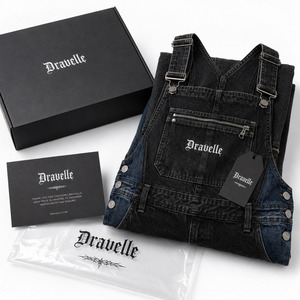 Zipper Pocket Cargo Overalls Two Tone Washed <b>Dungarees</b> Unisex <b>Loose</b> <b>Fit</b> Cyber Y2K Streetwear Apparel Manufacturer - Product Image 5
