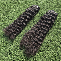 Nuevo Producto de Alta Calidad, Cabello Virgen Indio Remy 100% Liso, Grado 6A-10A, Extensiones a Granel, Doble Trama a Máquina, Clip-in/Weave