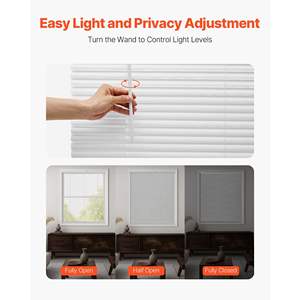 Mini Tende a Rullo Elettriche Smart in PVC Senza Fili Filtranti per Finestre a Guglia 35\"L X 48\"A 1 Lamella - Product Image 4