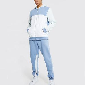 Men Sweatsuit Hoodie <b>Jogger</b> Set Cotton <b>Fleece</b> Casual Winter Tracksuit Outfit - Product Image 1
