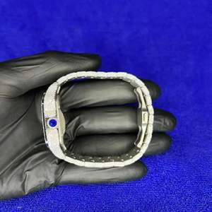 นาฬิกาฮิปฮอปแบบสั่งทำคุณภาพสูงใหม่เอี่ยม ประดับเพชร VVS แบบ Lab Grown  ของขวัญสำหรับผู้ชาย - Product Image 3