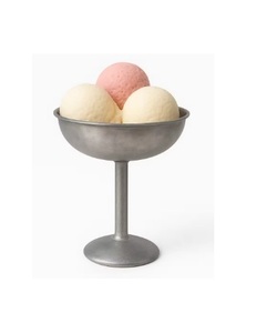 ชามไอศกรีมโลหะขัดเงาทำมือทันสมัยสำหรับเสิร์ฟของหวานในงานปาร์ตี้ร้านอาหาร เป็นมิตรกับสิ่งแวดล้อม - Product Image 1