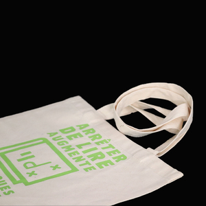 ถุงช้อปปิ้งผ้าฝ้ายรีไซเคิล 100% พิมพ์ลายคุณภาพส่งออก ขายส่งจากอินเดีย - Product Image 2