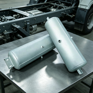 Nouveau réservoir d'air universel pour semi-remorque de camion lourd, en acier SS400, plusieurs tailles, pièce de rechange OEM - Product Image 1