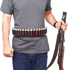 Cowhide Leather Waist Belt Set with Ammo Pockets Vintage Style Durable One-Piece Molding - Product Image 6