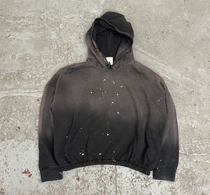 Sweat à capuche oversize pour homme, imprimé par pulvérisation Dip Dye, en coton French Terry, manches classiques, sans doublure, style streetwear automne - Product Image 1
