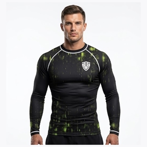 Mawra Premium – T-shirt de compression unisexe à manches courtes imprimé par sublimation, idéal pour le sport, la gym, le fitness et le streetwear - Product Image 1