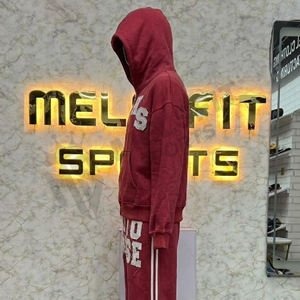 Ensemble de survêtement pour homme, coupe ajustée, avec fermeture éclair, tissu respirant, pour la gym, l'entraînement et le jogging - Product Image 5