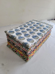 Tissu 100% Coton Imprimé à la Main Motif Mugal Butta Respirant Doux Léger Large pour Robes Filles & Femmes Couture Cadeau - Product Image 3