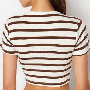 Ropa Casual de Verano Cómoda para Mujer, Top Corto Deportivo, Servicio OEM, Precio Bajo, En Stock, Top Corto para Mujer - Product Image 2
