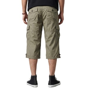 Men's New Designs Canvas Cargo Pants Elastic Waist Multiple Pockets Casual Breathable Cargo Shorts Midweight Autumn Wear 2026 - Product Image 6