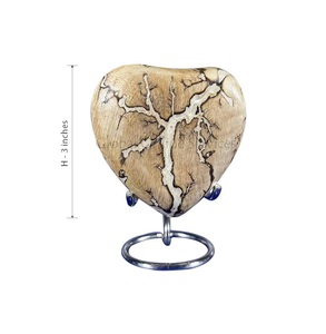 Handcrafted Wooden Heart Urn for Pet & Baby Ashes <b>Memorial</b> Cremation <b>Keepsake</b> Eco-Friendly Remembrance Gift - Product Image 3