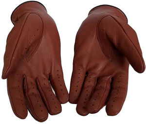 Guantes de Conducción de Cuero para Hombre, Clásicos de Invierno, Impermeables, con Pantalla Táctil, de Piel de Cordero Fina, para Profesionales - Product Image 6