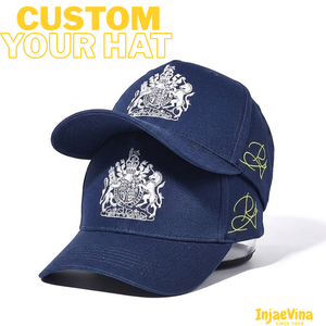 Casquettes de baseball unisexes courbées à 5 panneaux en coton personnalisables avec logo, ajustables, pour le sport et la protection solaire, vente en gros - Product Image 1