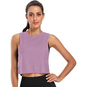 <b>Women's</b> O-Neck Color Blocked Tank <b>Top</b> Solid <b>Teal</b> Black Hollow Out Sporty Knitted Breathable Short Length - Product Image 6