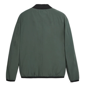 Blousons Bomber en Nylon Zippés à Prix Abordable pour Hommes, Coupe Droite, Poignets Longs Côtelés, Coupe-Vent Fin à Capuche, Faible MOQ, Style Streetwear - Product Image 3