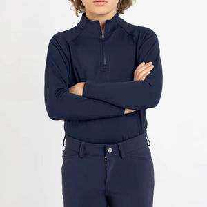 T-shirt de base pour l'équitation pour enfants, best-seller, tissu extensible doux, vêtements d'entraînement respirants et confortables, sous-vêtement d'équitation - Product Image 1