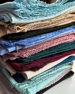 Luxury Woven <b>Scarf</b> Fabric Cotton Polyester Viscose Blend Designer Neckwear Textile Private Label OEM ODM Custom Manufacturer Sup - Product Image 5