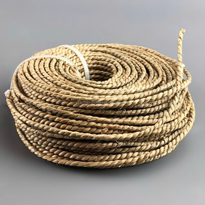 Corde en jonc de mer naturel VIFARMEX faite à la main, couleur naturelle, brins torsadés, pour artisanat DIY, décoration, matériaux de mobilier, rouleau de 100 m, étagère personnalisée - Product Image 4