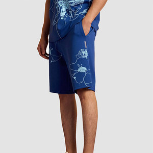 กางเกงขาสั้นลำลองสำหรับผู้ชาย ผ้าโพลีเอสเตอร์ผสมฝ้าย เอวกลาง เหมาะสำหรับออกกำลังกาย ฟิตเนส วิ่ง และเล่นกีฬา มีเชือกผูกเอว - Product Image 2