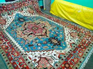 Alfombra antigua de lana anudada a mano de alta calidad Hariz Blizzard Diseño abstracto persa de nuevo diseño 9x12 8x10 Juegos de alfombras bajas - Product Image 2