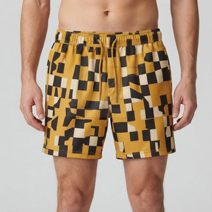 Pantalones Cortos Estampados para Hombre, Sublimación Personalizada, Ropa Deportiva Informal, Cintura con Cordón, para Gimnasio, Entrenamiento, Prenda Ligera - Product Image 3
