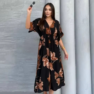 Robes décontractées pour femmes, rayées, grandes tailles, pour cocktails, tenues décontractées, travail, plage, fêtes, mariages, vente en gros, directement de l'usine - Product Image 1