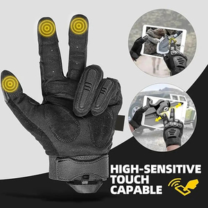 Gants tactiques en cuir de qualité supérieure pour l'équitation, la randonnée, l'entraînement, la chasse, antidérapants, pour les sports de plein air, fabriqués au Pakistan - Product Image 2
