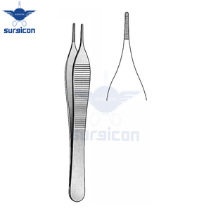 Pinzas Adson de 12 cm / 4-3/4 Pulgadas, Instrumento Quirúrgico de Acero Inoxidable para Manipulación de Tejidos con Puntas Finamente Dentadas para Uso General - Product Image 2