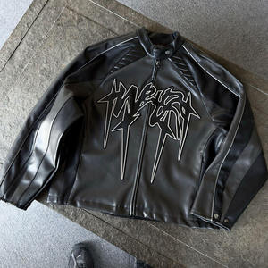 Veste d'hiver pour homme XS très vendue, style streetwear, en cuir de vache et toile, écologique, respirante, veste en cuir pour homme grande taille - Product Image 2